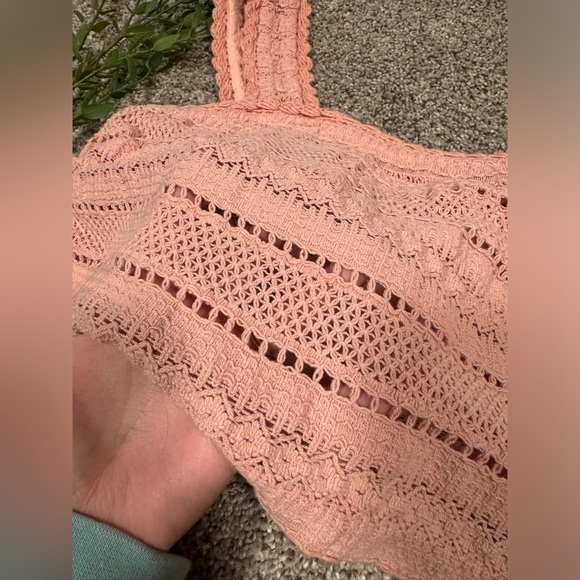 Aerie Pink Crop Top - Picture 2 of 5